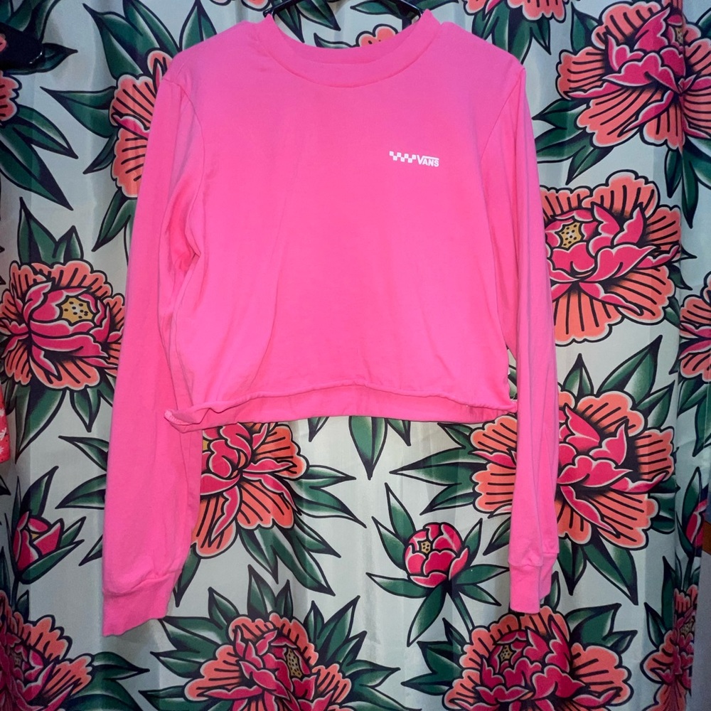 Vans Long Sleeve Crop Top Tee